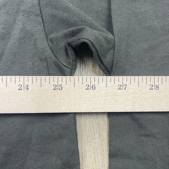 Fear of God Essentials Shirt Mens Large Dark Gray Mock Neck Long Sleeve Logo - Picture 9 of 11